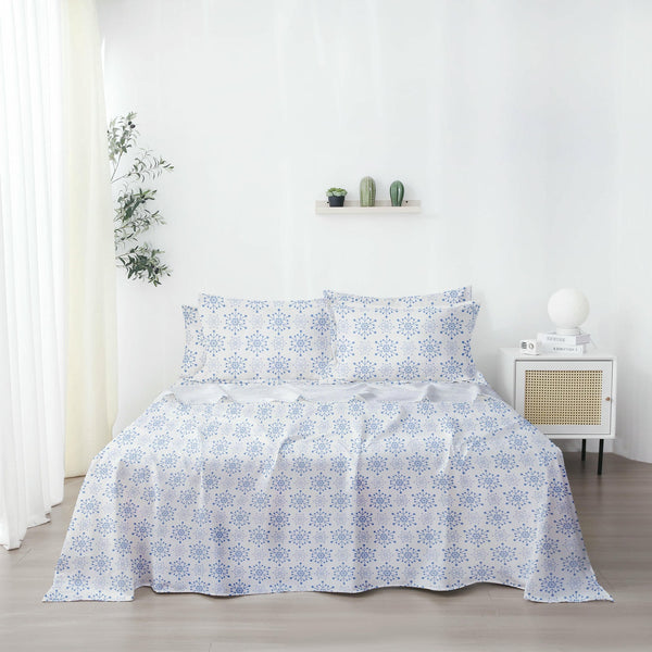 Ensemble de draps de lit à imprimé floral d'automne en gros Ensemble de literie en microfibre Ensemble de draps de lit à imprimé floral d'automne en gros Ensemble de literie en microfibre