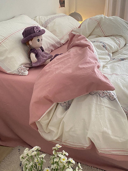 Flora Loom Cotton Jacquard Duvet Cover original reference image 1
