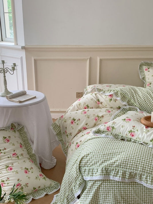 Meadow Garden Printed Cotton Duvet Cover original reference image 2