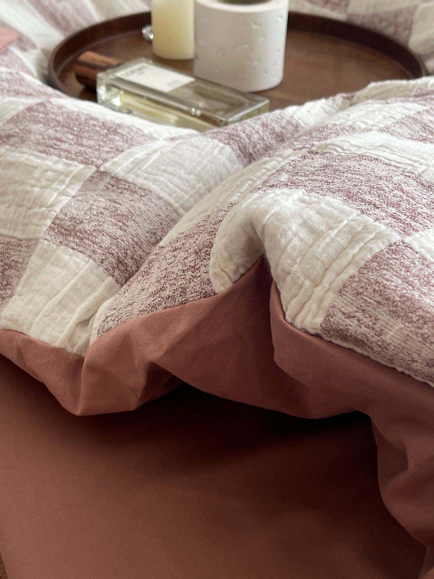 Rose Loft Check Cotton Jacquard Comforter original reference image 9