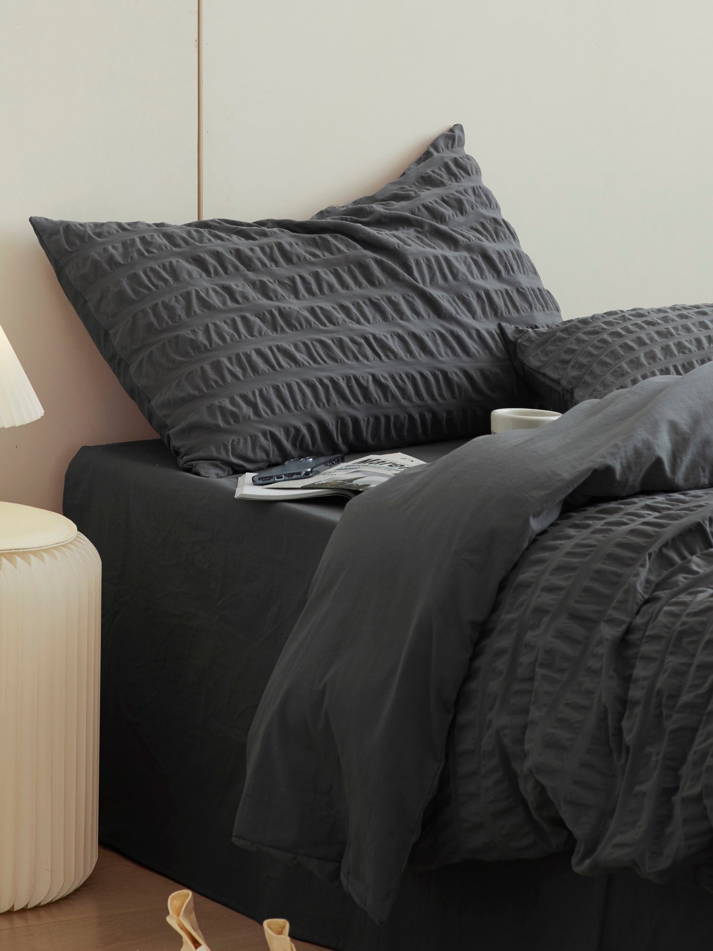 Slate Harbor Cotton Seersucker Comforter original reference image 9