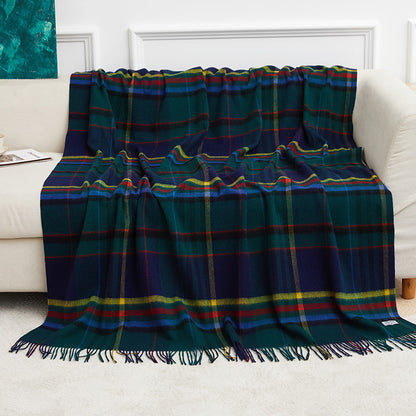 Wholesale Plaid Wool Blanket With Tassels