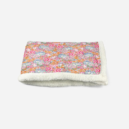 Custom Printed Deluxe Reversible Sherpa Blanket