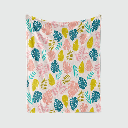 Couverture polaire en flanelle avec impression de fruits personnalisée en gros pour maison de plage