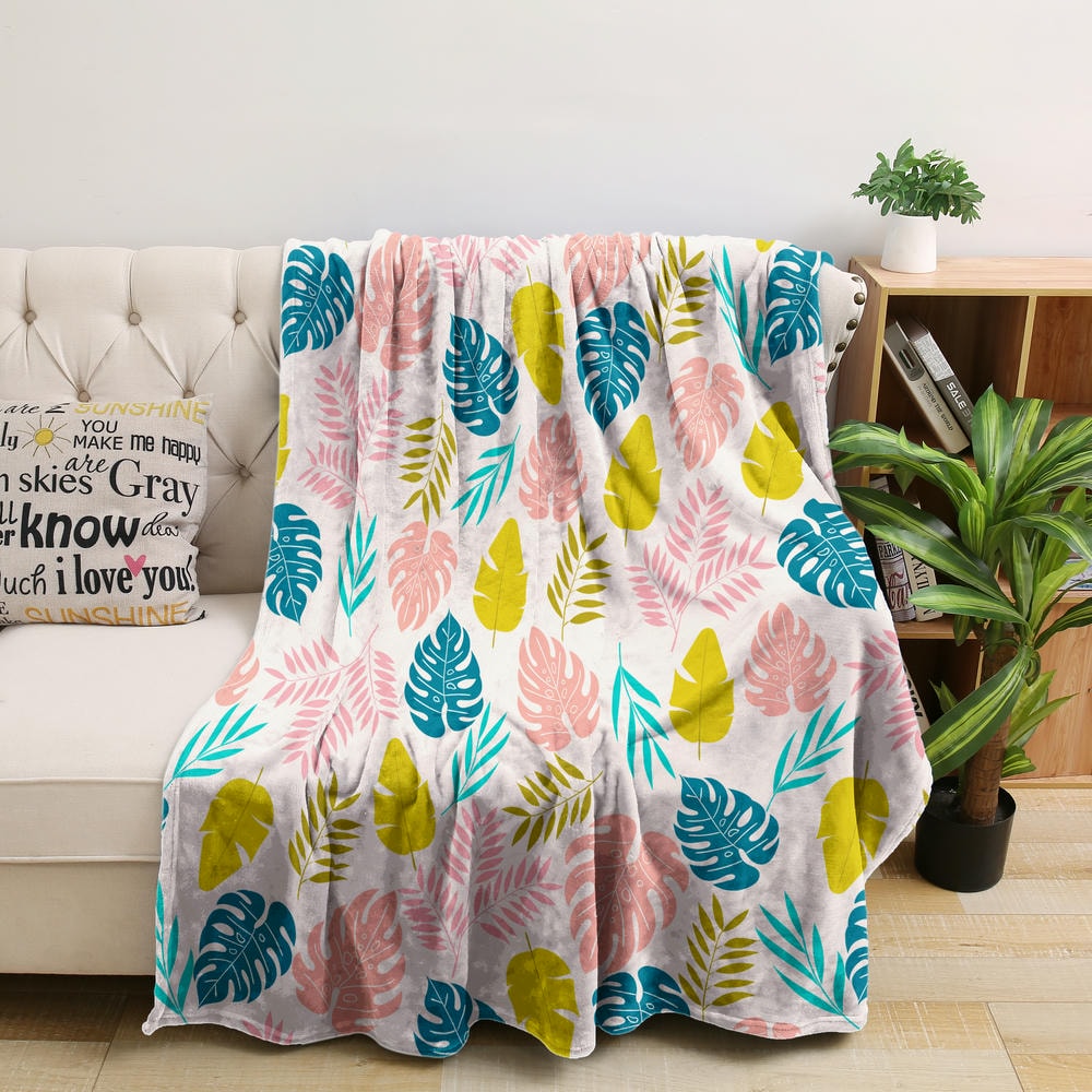 Wholesale Custom Fruit Printing Flannel Fleece Blanket For Beach House