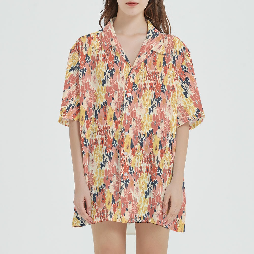 Bulk Customized Soft Silky Viscose, Satin, or Cotton Nightshirt Beach Shirts for Women