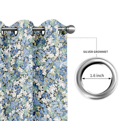 Wholesale Custom Printed Linen Textured Thermal Insulated Blackout Curtain with Grommet Top