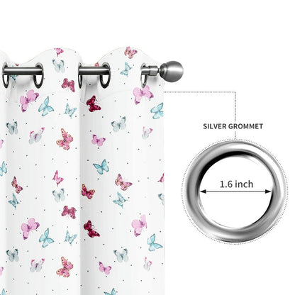 Premium Microfiber Bedding Sets with Butterfly Floral Prints and Matching Curtains 6-12 Pieces