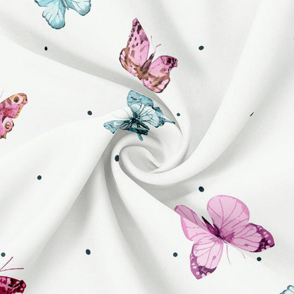 Premium Microfiber Bedding Sets with Butterfly Floral Prints and Matching Curtains 6-12 Pieces