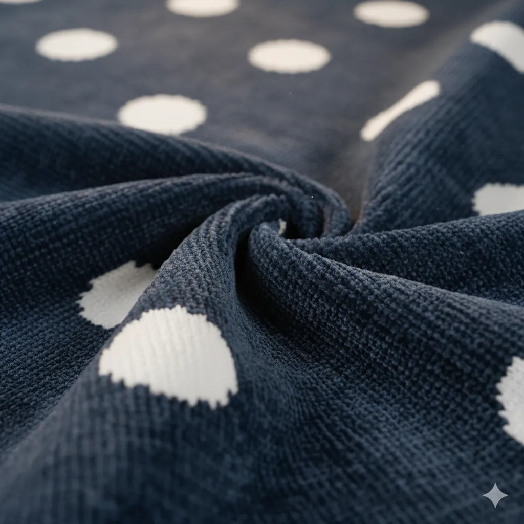 Polka Dot Chenille Blanket