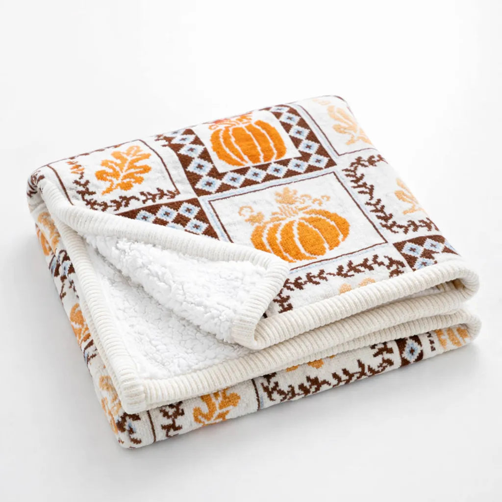 Couverture Sherpa réversible de luxe imprimée sur mesure