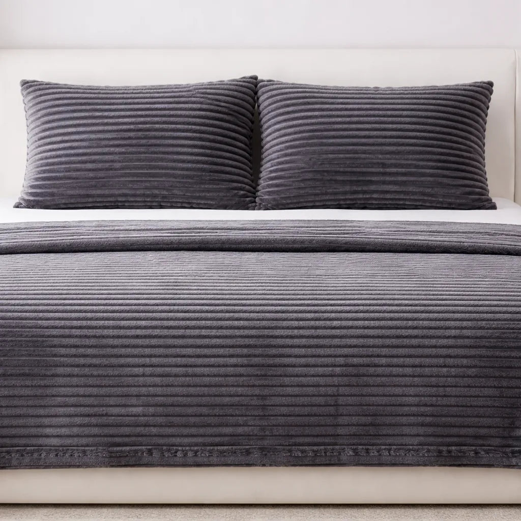 Juegos de edredón de microfibra impresos personalizados con diseño de pellizco para venta al por mayor