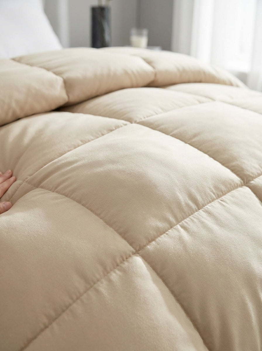 Ultra Soft Down Alternative Box Stitch Comforter detail/close-up image
