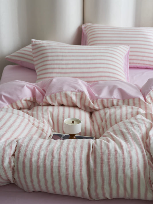Cloud Crinkle Cotton Muslin Duvet Cover original reference image 6
