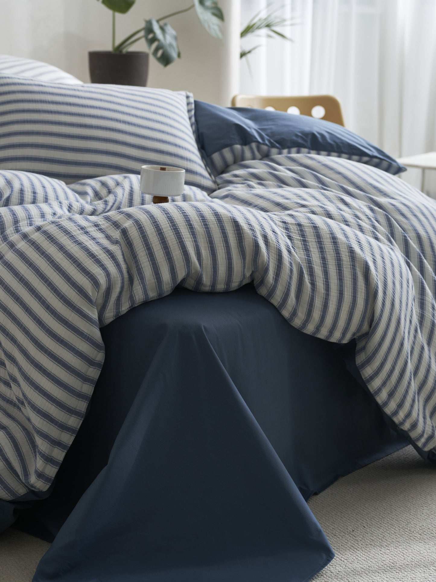 Cloud Crinkle Cotton Muslin Duvet Cover original reference image 22