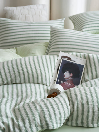 Cloud Crinkle Cotton Muslin Duvet Cover original reference image 30