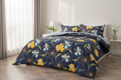 Custom Printing Design Square Puffy Comforter Sets Background