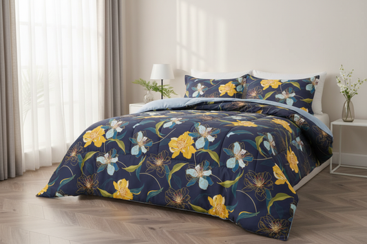 Custom Printing Design Square Puffy Comforter Sets Background