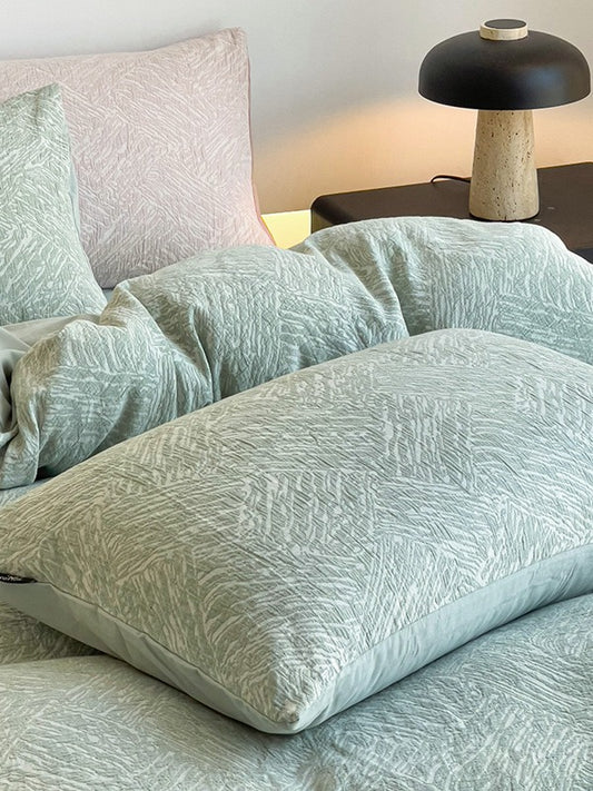 Everweave Cotton Gauze Jacquard Duvet Cover original reference image 1