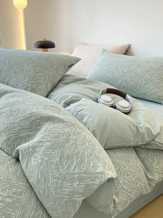 Everweave Cotton Gauze Jacquard Duvet Cover original reference image 6