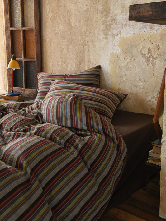 Hearth Stripe Cotton Muslin Comforter original reference image 1