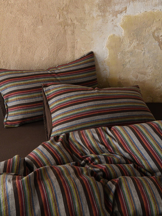 Hearth Stripe Cotton Muslin Comforter original reference image 2