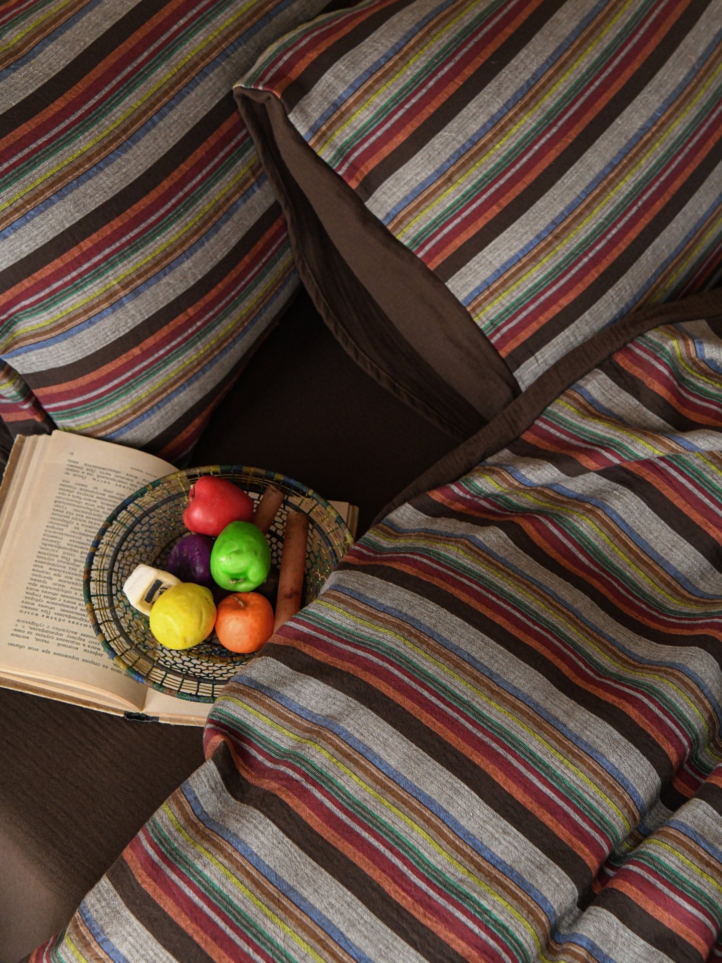 Hearth Stripe Cotton Muslin Comforter original reference image 4