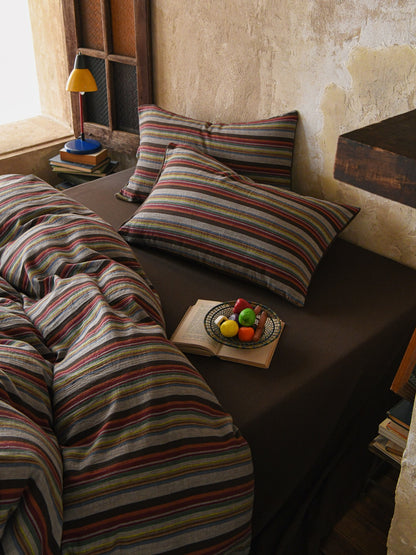 Hearth Stripe Cotton Muslin Comforter original reference image 9