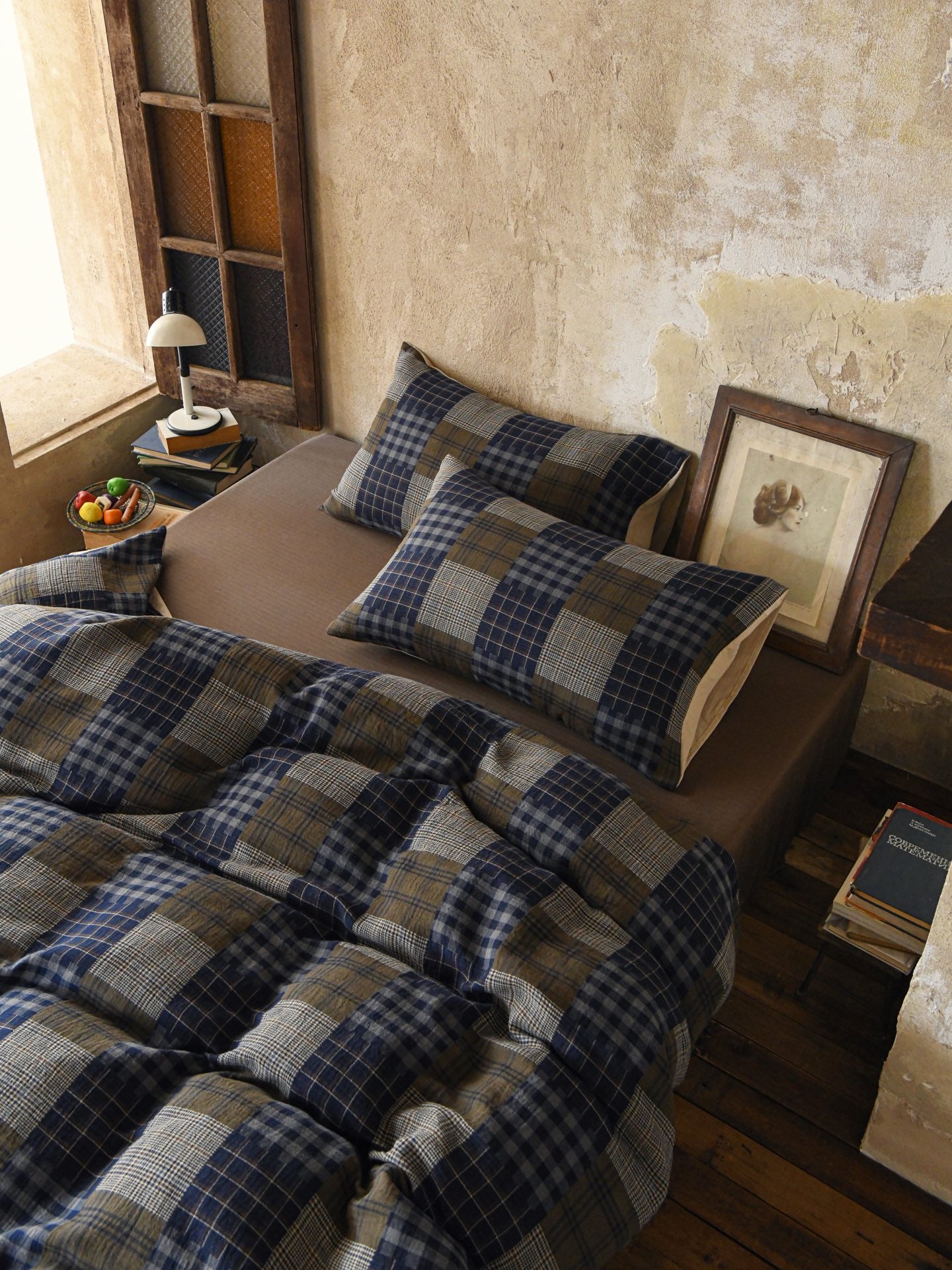 Heritage Patchwork Plaid Cotton Muslin Comforter original reference image 4
