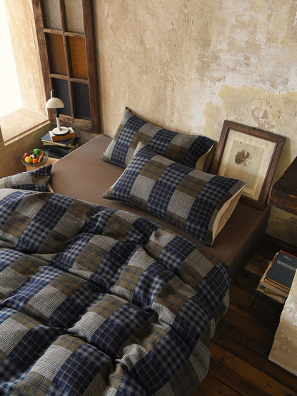 Heritage Patchwork Plaid Cotton Muslin Comforter original reference image 4