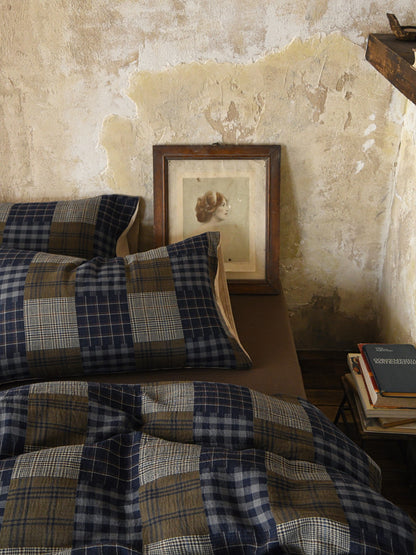 Heritage Patchwork Plaid Cotton Muslin Comforter original reference image 5