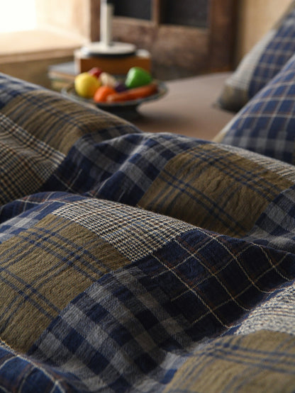 Heritage Patchwork Plaid Cotton Muslin Comforter original reference image 6