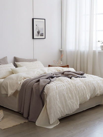 Ivory Mist Cotton Seersucker Comforter original reference image 2