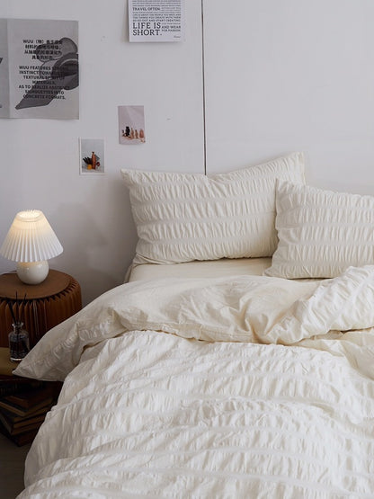 Ivory Mist Cotton Seersucker Comforter original reference image 3