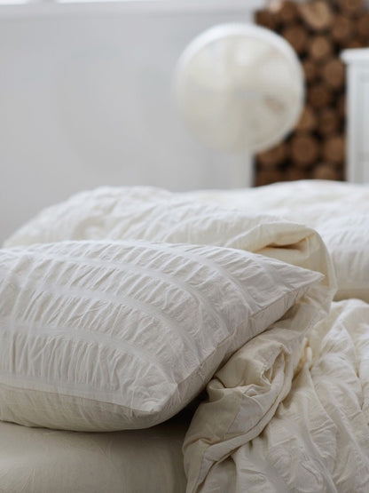 Ivory Mist Cotton Seersucker Comforter original reference image 6