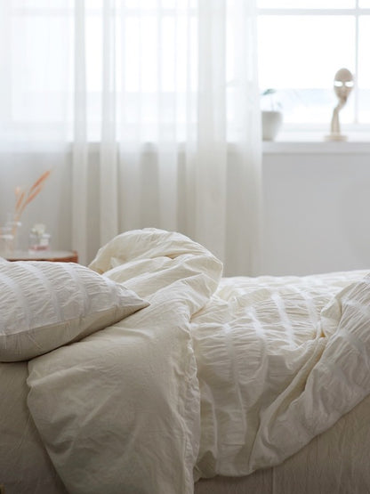 Ivory Mist Cotton Seersucker Comforter original reference image 7