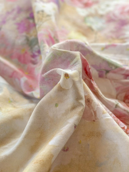 Maison Ruffle Printed Cotton Muslin Duvet Cover original reference image 19