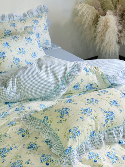 Meadow Garden Printed Cotton Duvet Cover original reference image 10