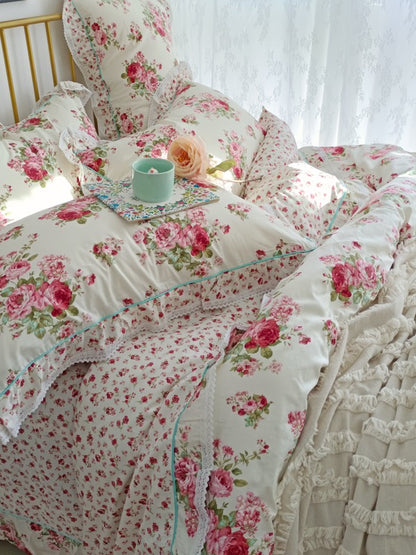Meadow Garden Printed Cotton Duvet Cover original reference image 17