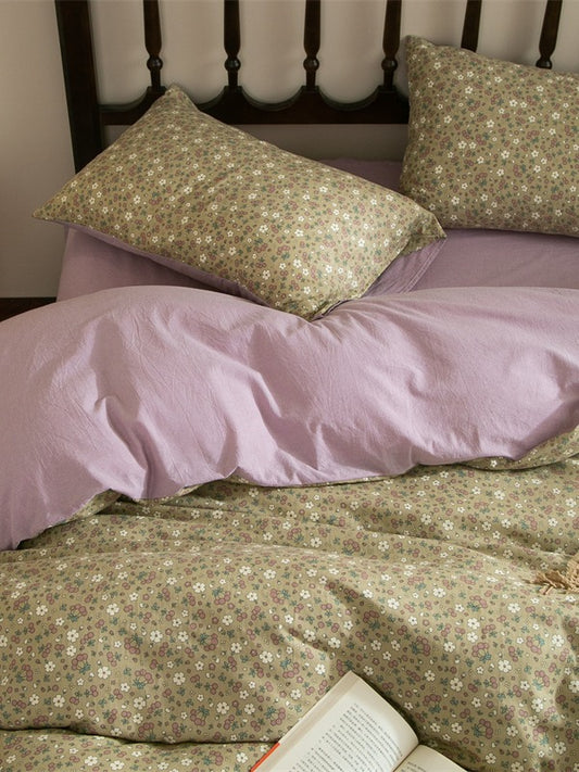 Meadow Muslin Floral Duvet Cover original reference image 8