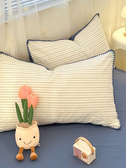 Meridian Stitch Washed Cotton Duvet Cover original reference image 17