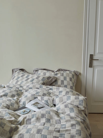 Mist Loft Check Cotton Jacquard Comforter original reference image 6