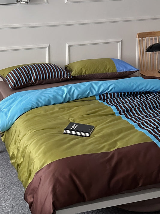 New Coast Printed Cotton Sateen Duvet Cover original reference image 1