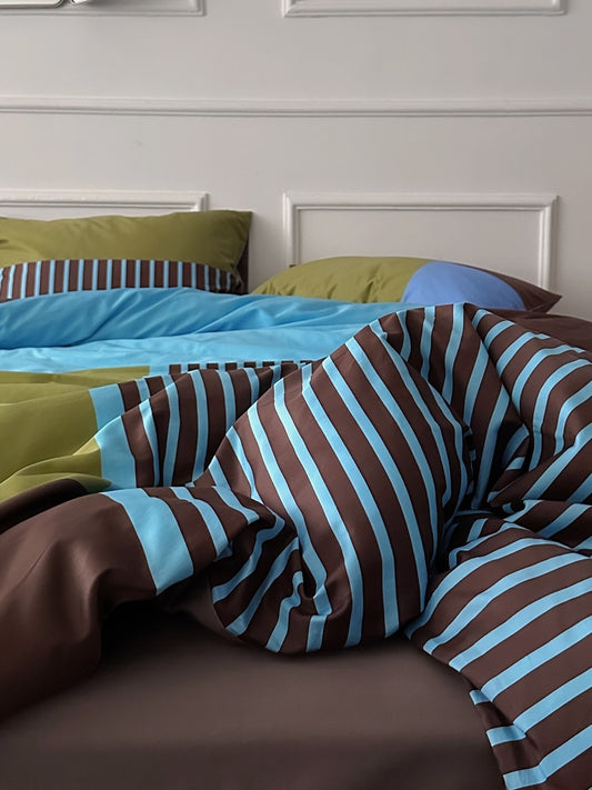 New Coast Printed Cotton Sateen Duvet Cover original reference image 2