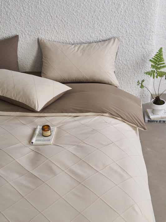 Oat Haven Cotton Jacquard Duvet Cover original reference image 1