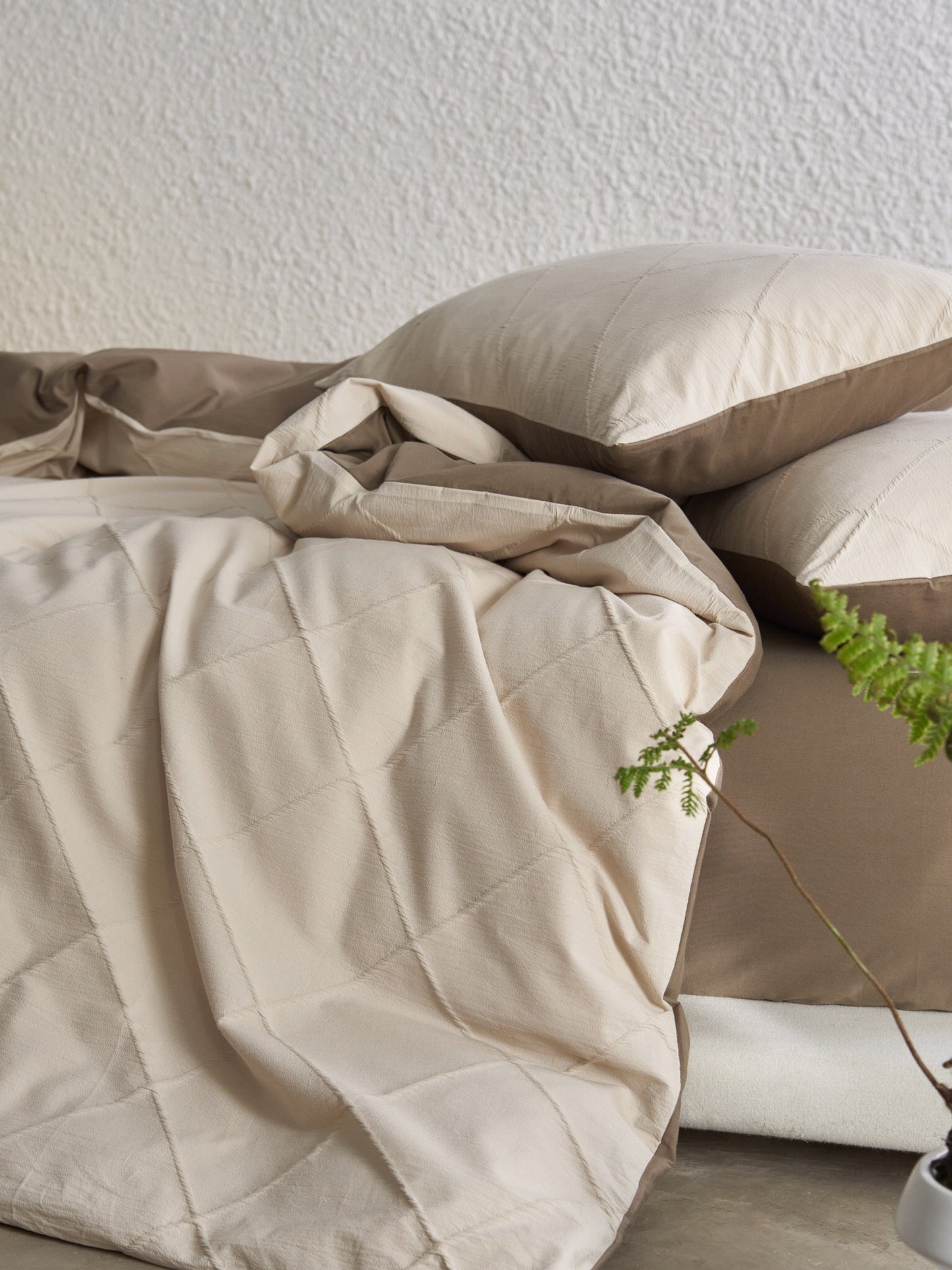 Oat Haven Cotton Jacquard Duvet Cover original reference image 5