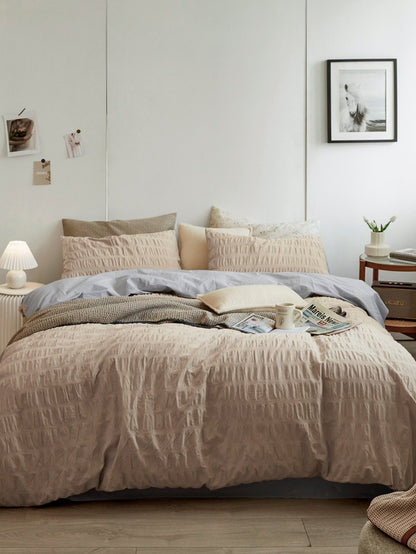 Oat Whisper Cotton Seersucker Comforter original reference image 1