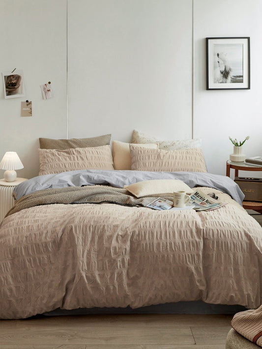 Oat Whisper Cotton Seersucker Comforter original reference image 1