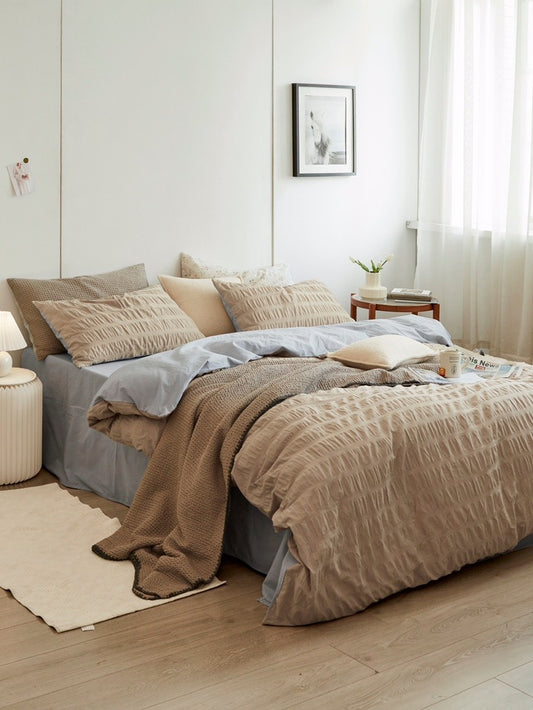 Oat Whisper Cotton Seersucker Comforter original reference image 2