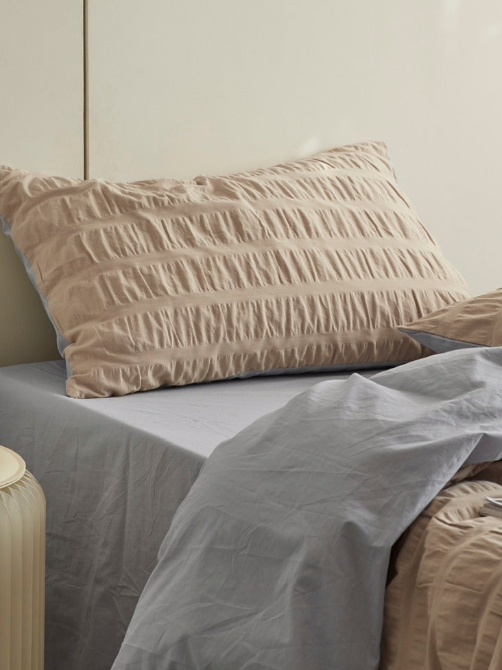 Oat Whisper Cotton Seersucker Comforter original reference image 4